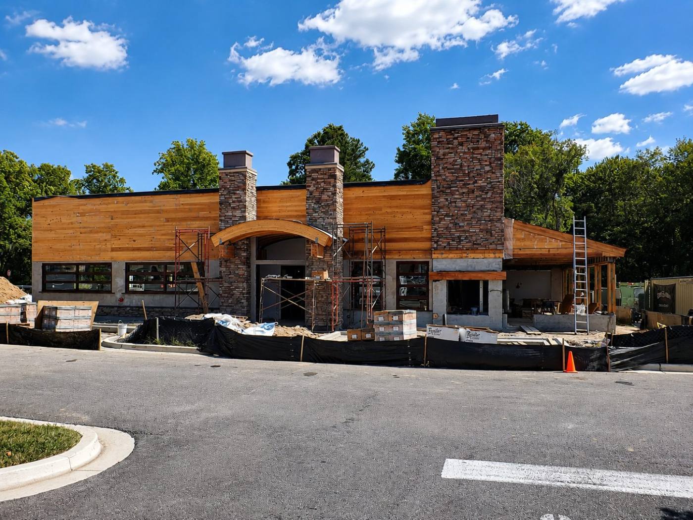 Full-service restaurant under construction